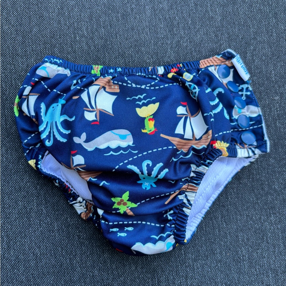 i play. Nautical Print Reusable Swim Diaper